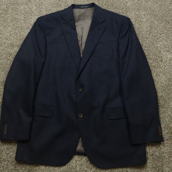 loro piana blazer 46L Cremieux Pinstripe Wool Sport Coat Jacket - Picture 1 of 16